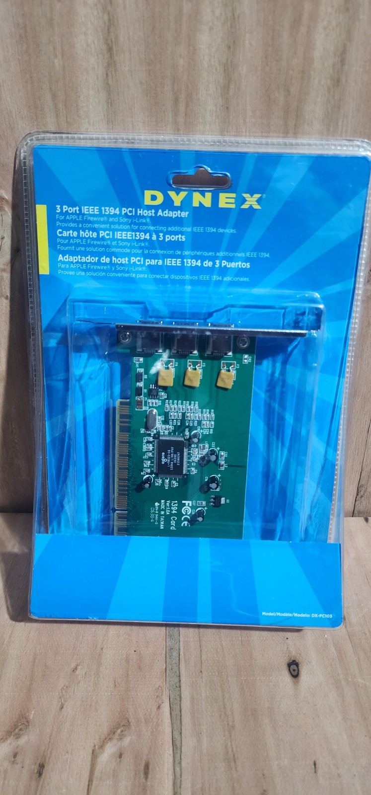 DYNEX 3 Port IEEE 1394 PCI Apple Firewire And Sony I-Link Host Adapter