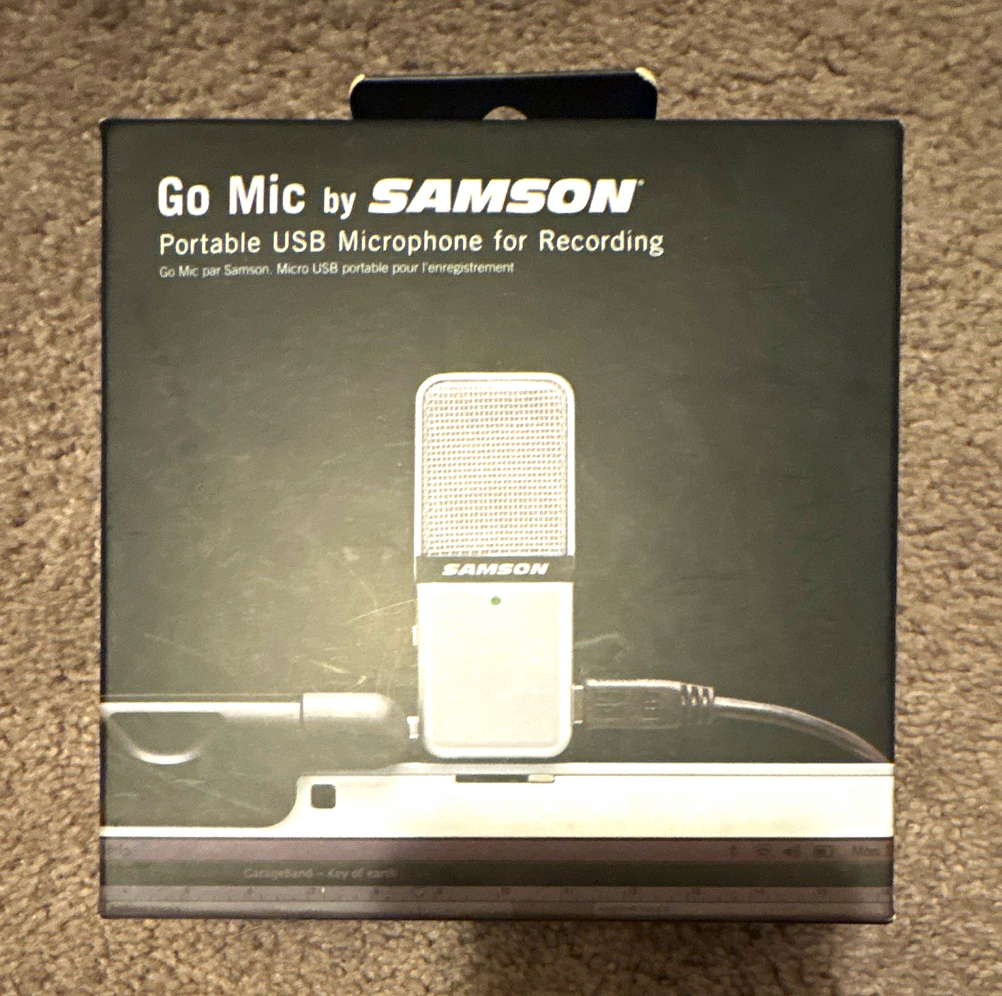 Samson Go Mic Portable USB Clip-On Cardioid Microphone Black/Silver