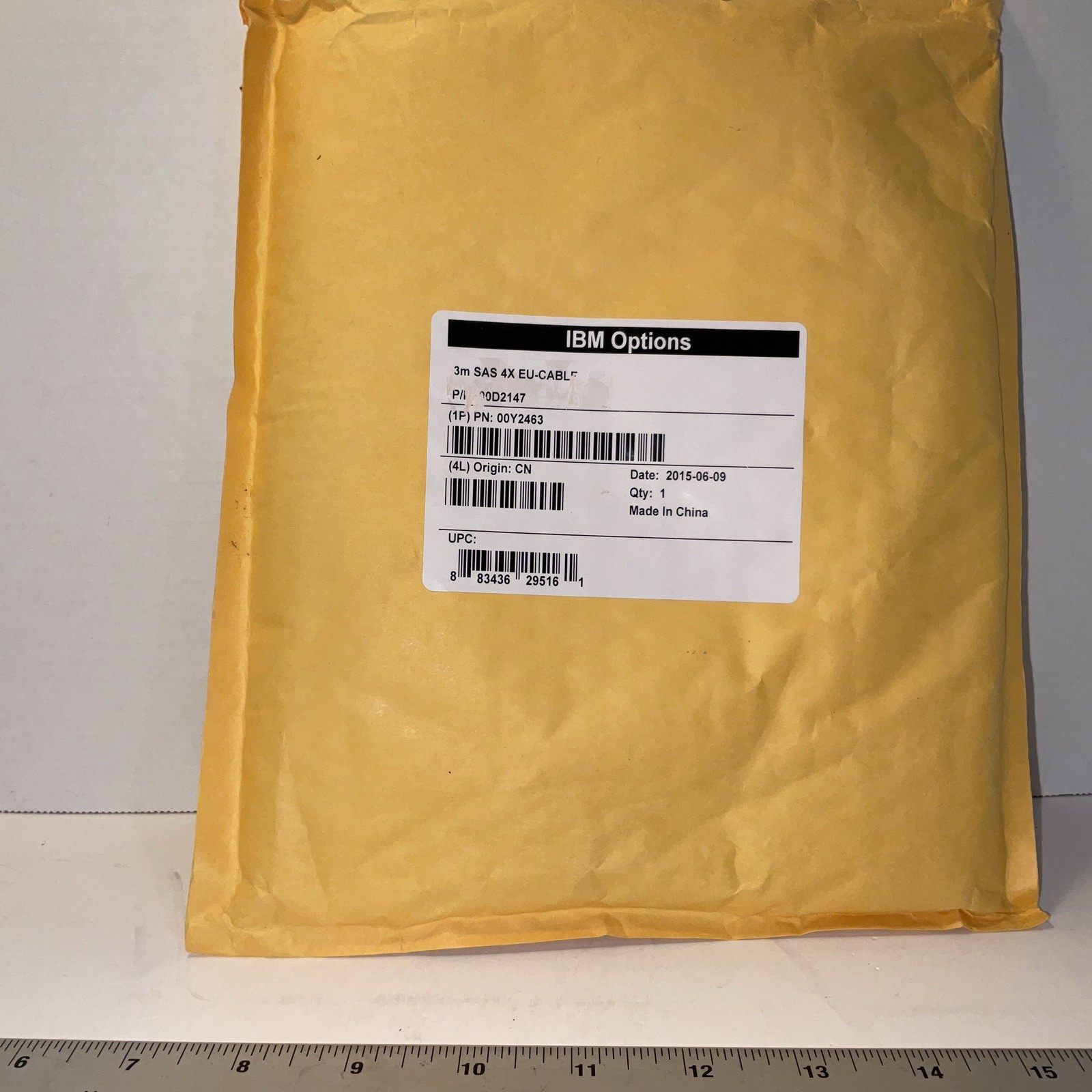 NEW IBM Options 3M SAS 4X EU CABLE