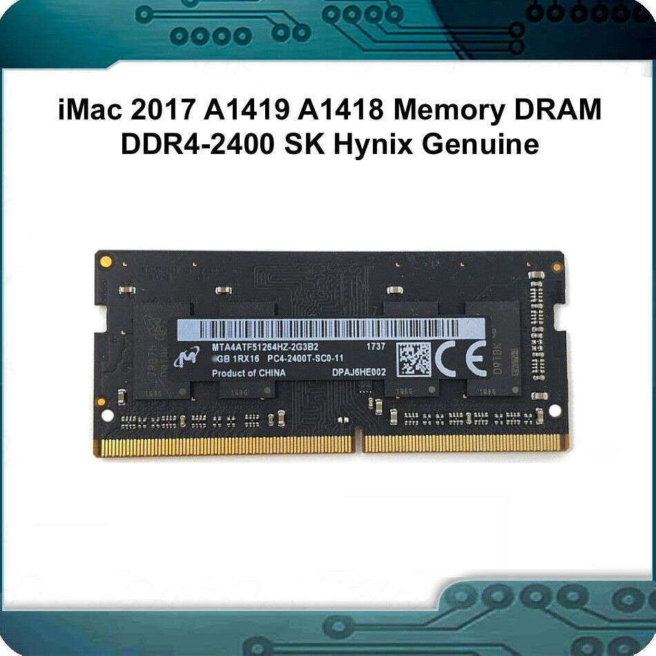 iMac 2017 A1419 A1418 Memory DRAM DDR4-2400 SK Hynix Genuine