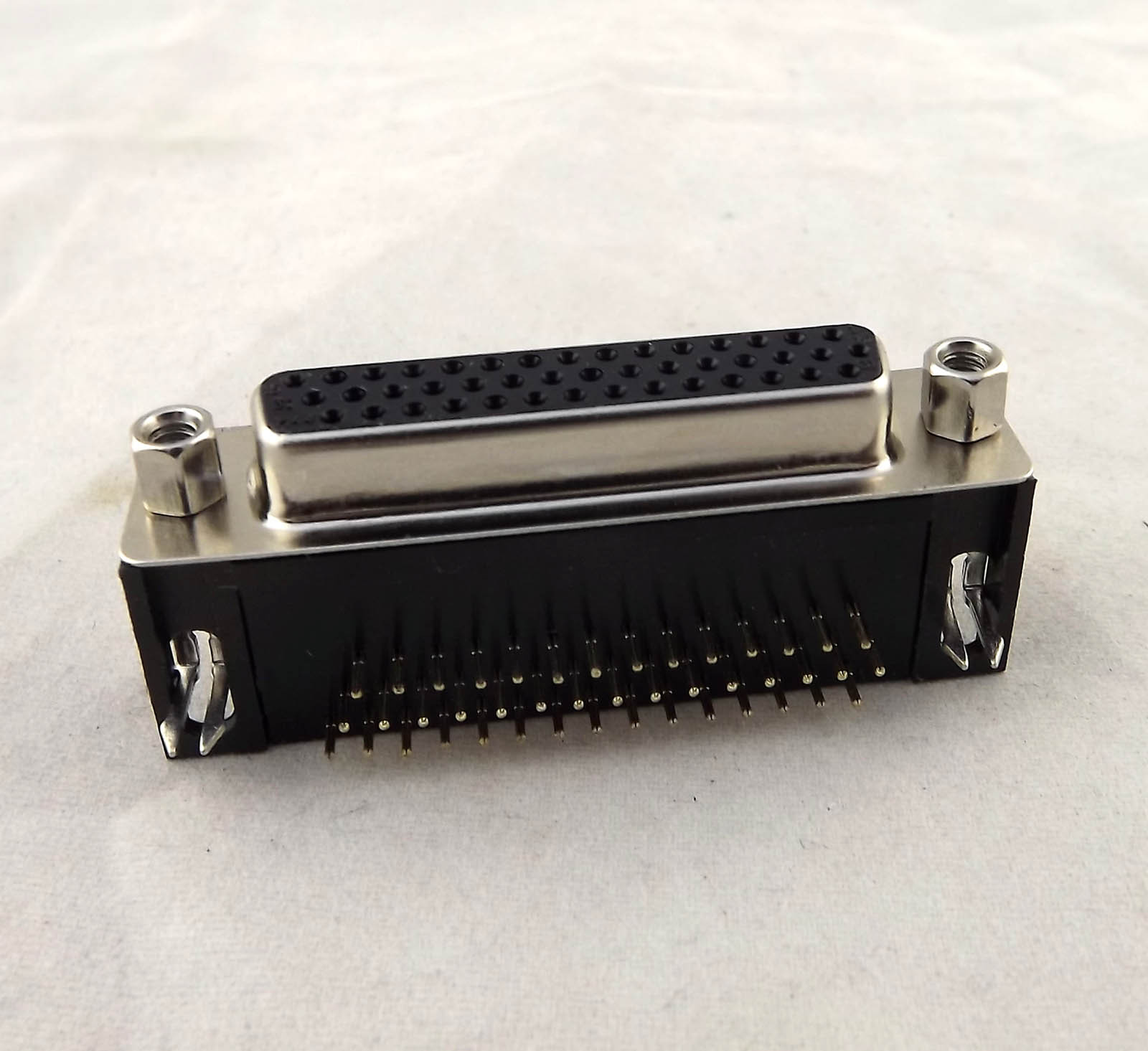 10x D-SUB DB44 44Pin Female Right Angle PCB Solder Cable Adapter Connector 3 Row