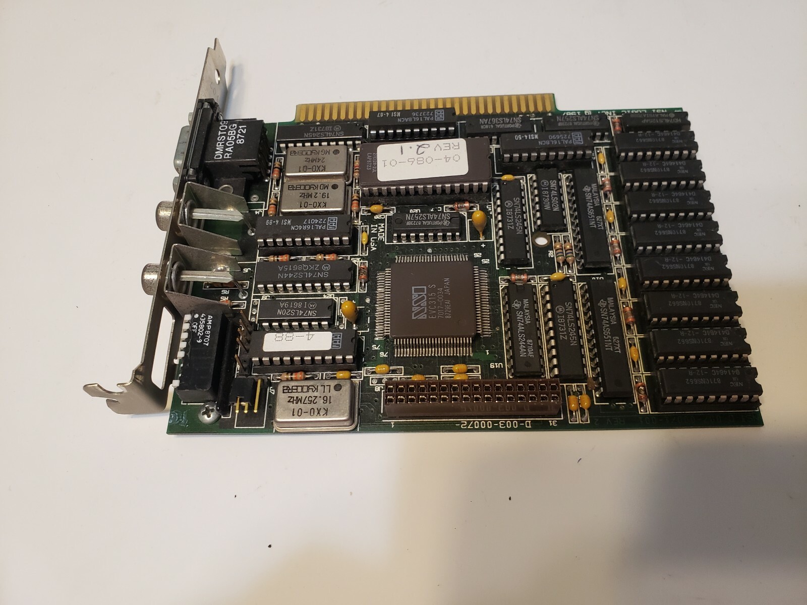 Vintage 1987  NSI Logic EVC-3155 VGA Graphics 256KB Japan Rare