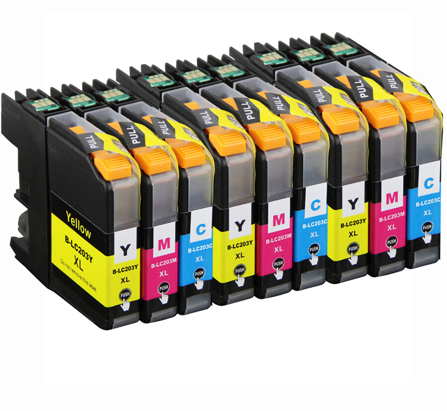 9P XL Color Ink fits Brother LC203 LC201 MFC-J680DW MFC-J885DW MFC-J4420DW