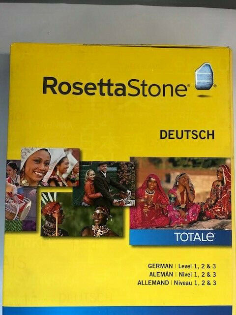 Rosetta Stone V4 TOTALe: German Level 1-3 Set PC MAC NEW