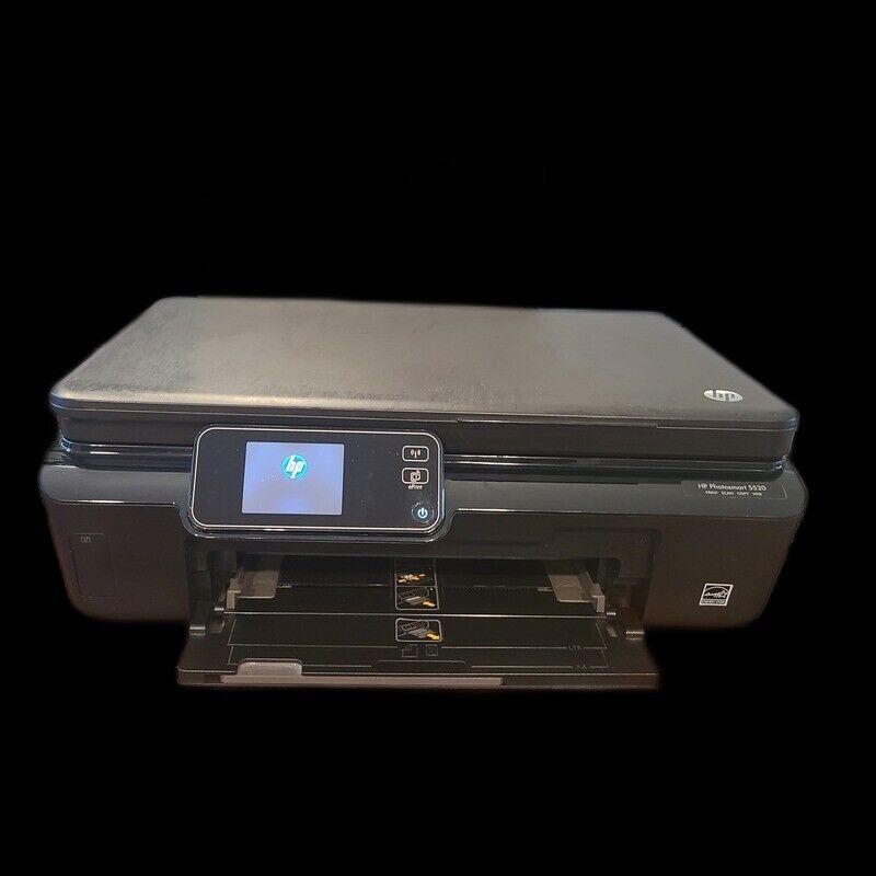 HP Photosmart 5520 All-in-One Inkjet Printer Copy Scanner Shows Error PARTS ONLY
