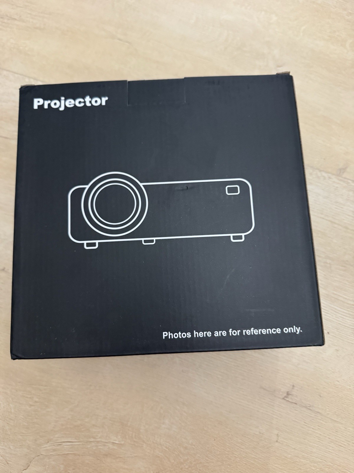FRESHDEW Mini Projector 1080p Native 4K Max LED Portable HDMI USB TF White