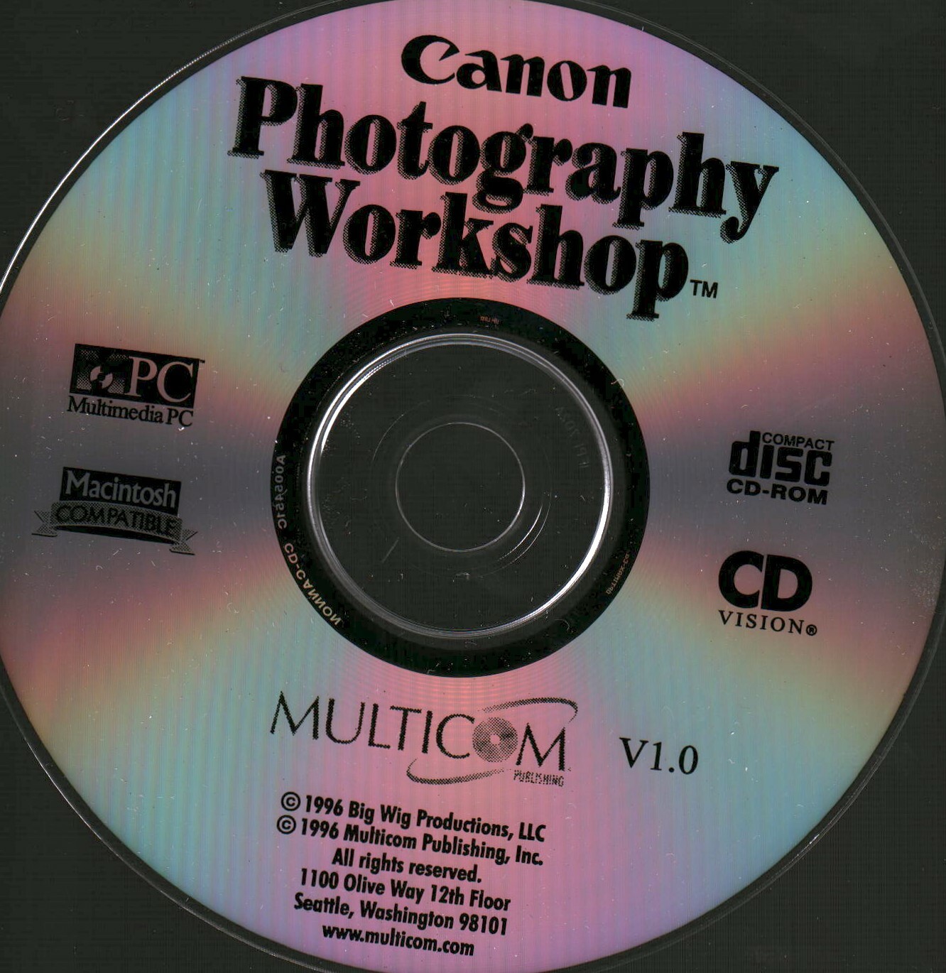 CANON Photography Workshop V1.0 (1996, Multicom Publishing)