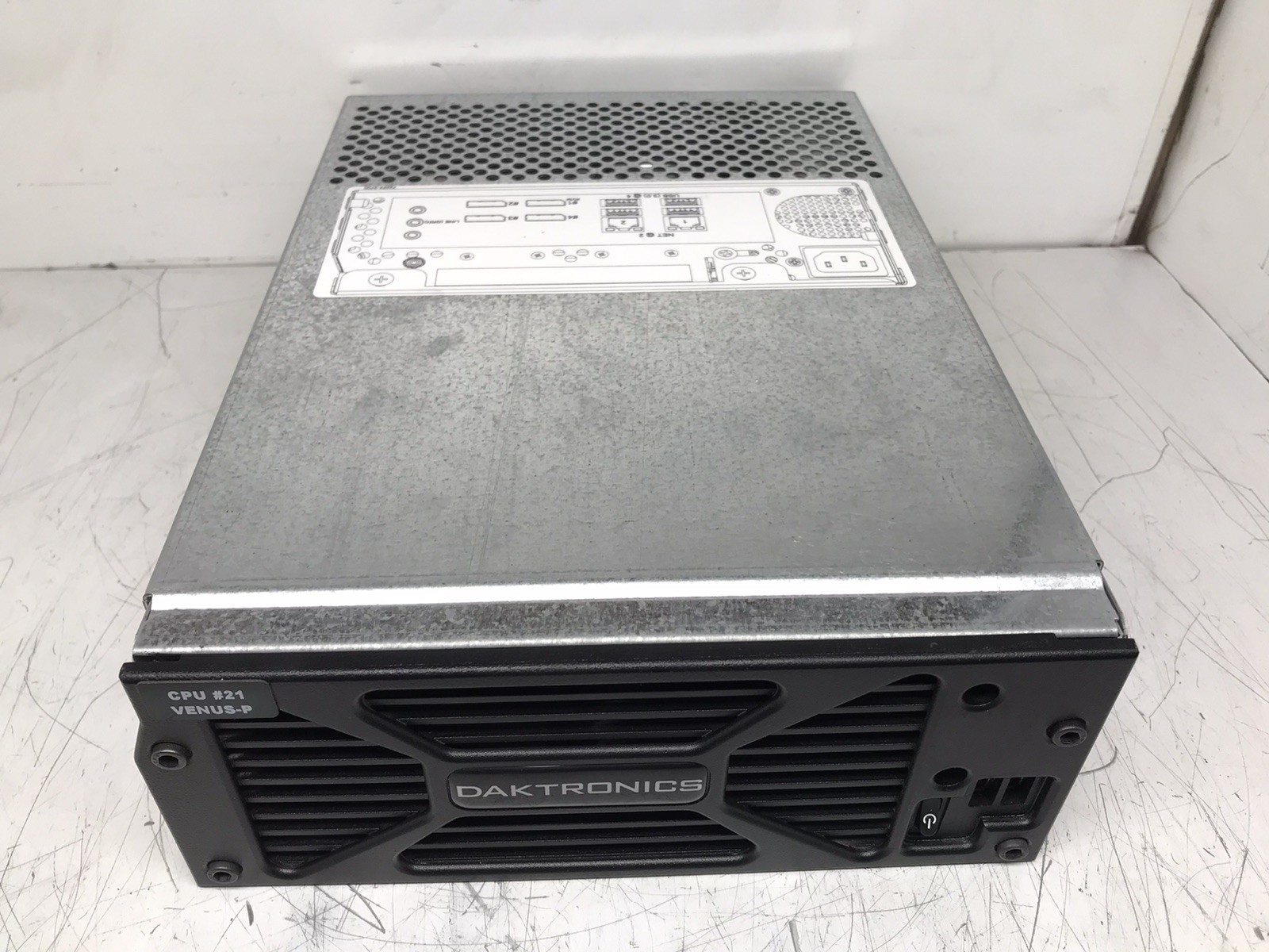 Daktronics Model 725 Venus-P CPU#21 P/N A-3358637 16gb RAM Digi Neo PCIe 8 port