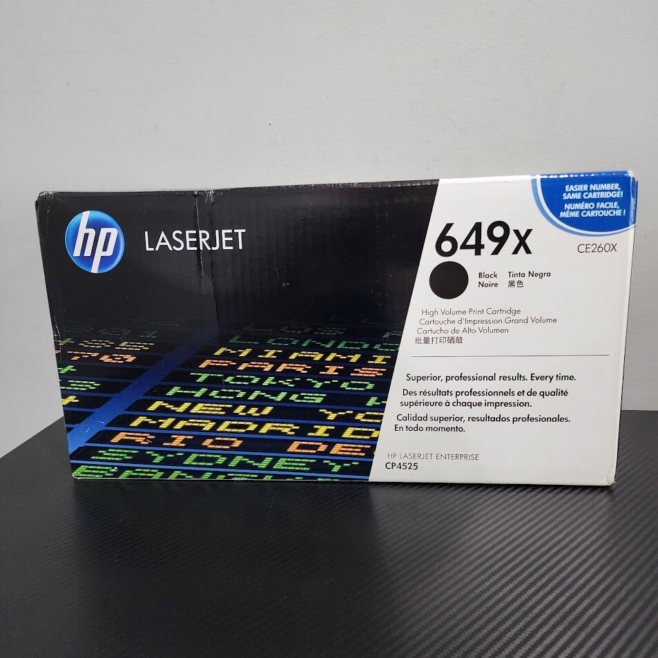 HP CE260X 649X Black Toner Cartridge High Yield