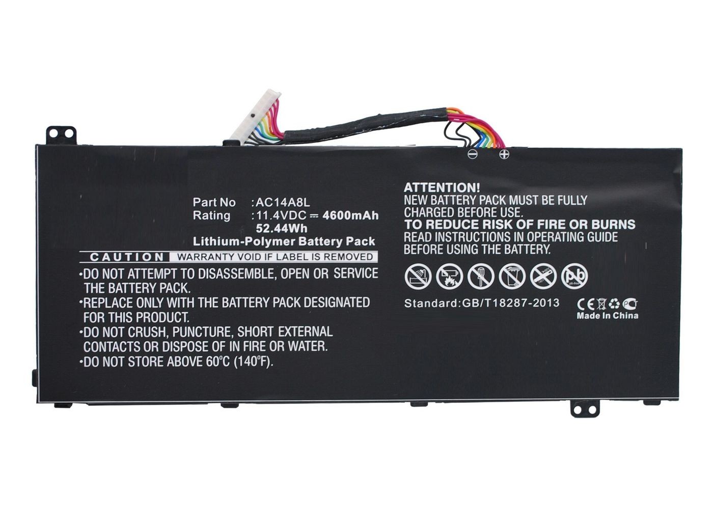 CoreParts MBXAC-BA0072 AC14A8L Laptop Battery for Acer 52.44Wh 11.4V 4600mA ~E~