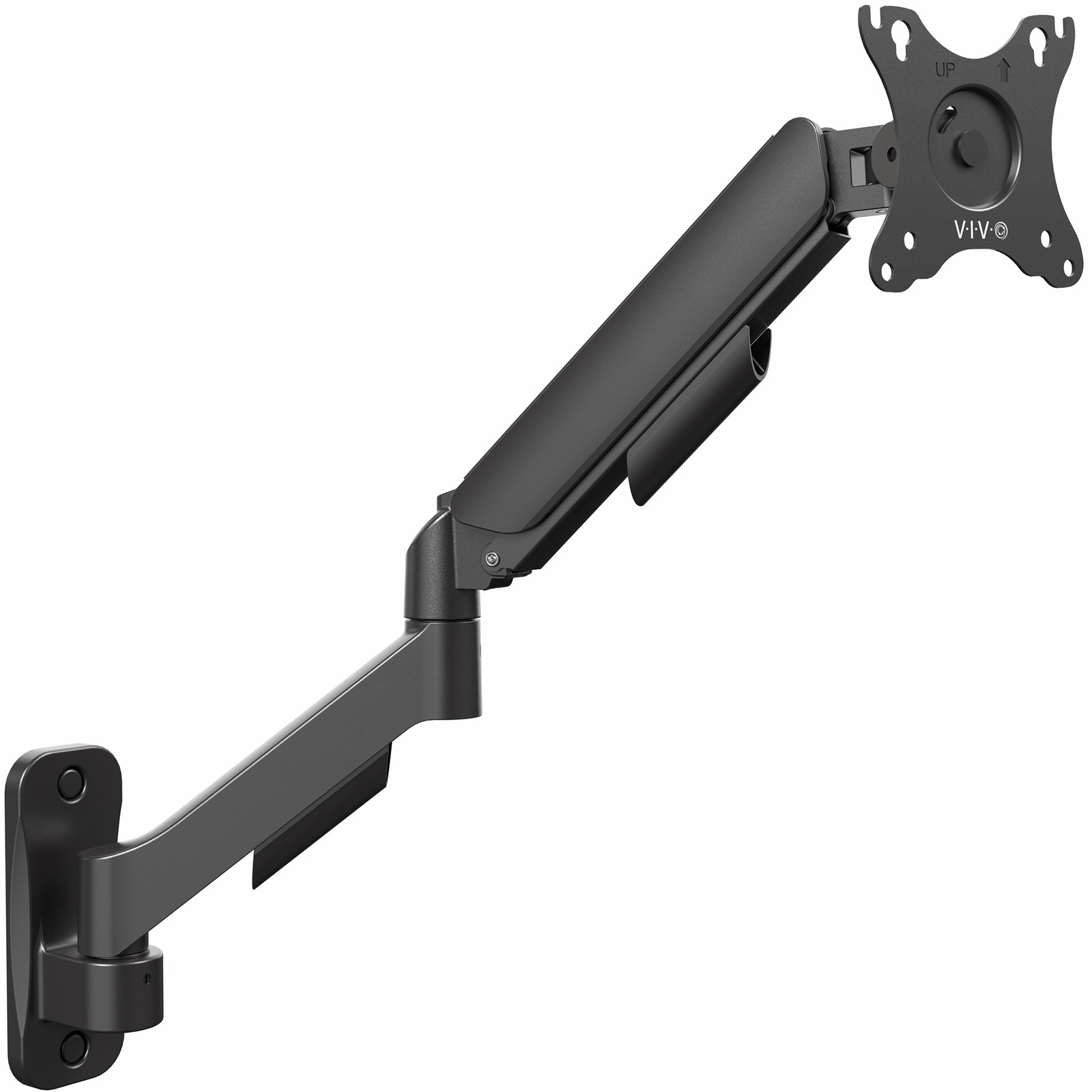 VIVO Mechanical Spring Extended Arm, 17" to 32" Computer Monitor Wall Mount