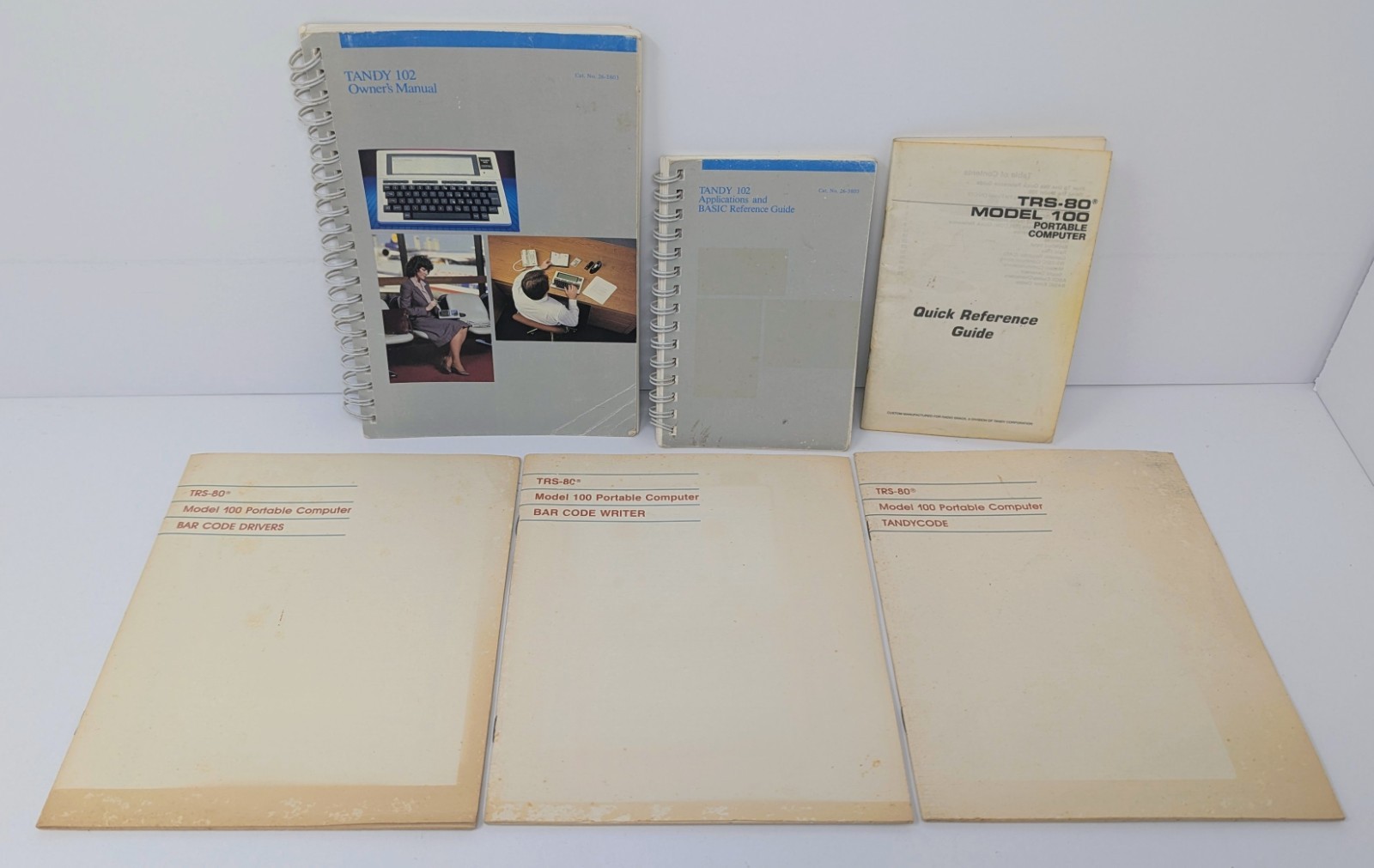 Radio Shack Tandy 100/102 6 Book Lot - Owner's Manual, Reference Guide, & More