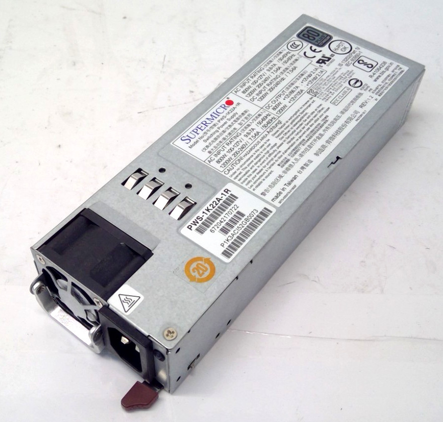 Supermicro PWS-1K22A-1R Power Supply 1U 1200W 80 Plus Titanium