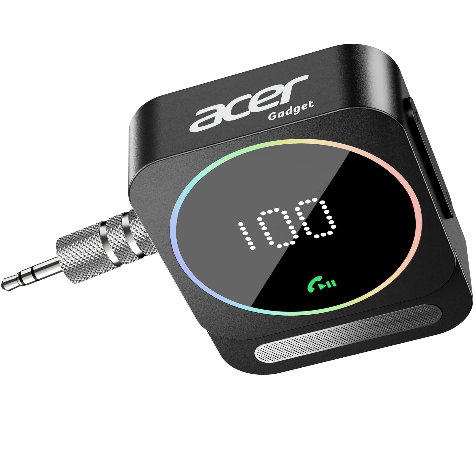Acer Gadget Bluetooth Receiver for Car/Home/Wired Headphones, 3.5mm Black
