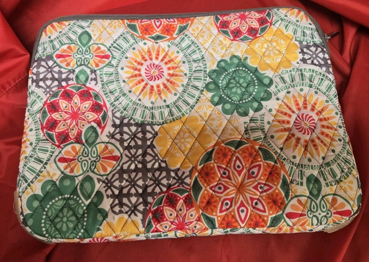 Studio C Laptop Tablet Sleeve Case Red Yellow Pink Mint Green Protection 