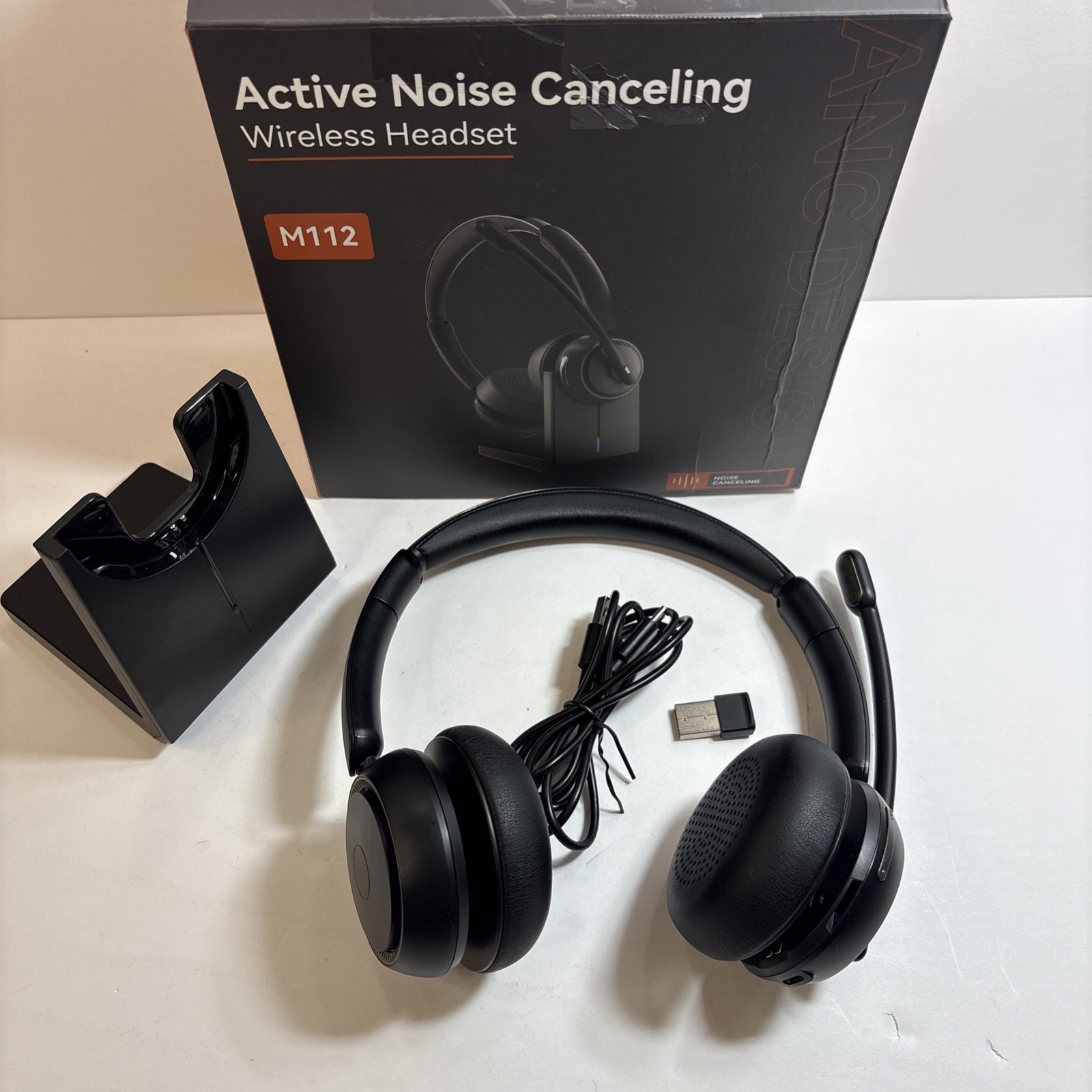 Tested- Upgrade ANC & ENC Headset with Microphone for PC, Wireless Headset