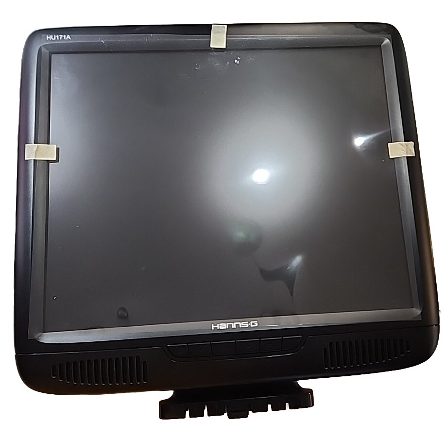 HANNS-G 17" TFT LCD Monitor with Power and VGA Cords, HU171, NIB, TESTED