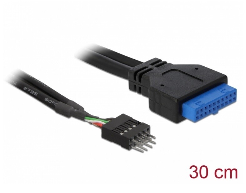 USB 3.0 Pin Header Female To USB 2.0 Pin Header Male 30cm USB 3 to USB 2 adapter