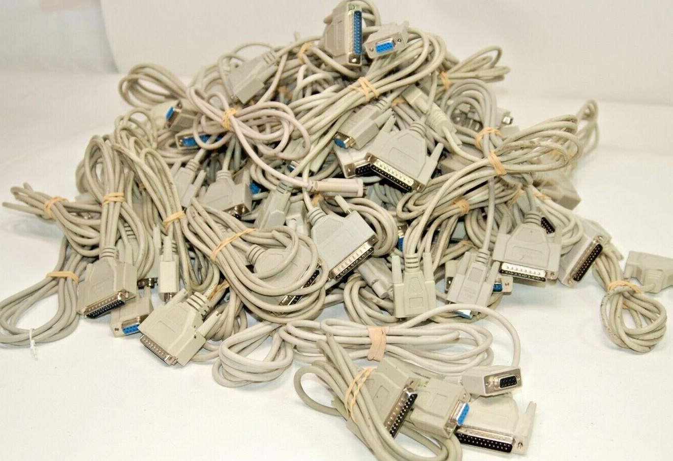 Lot of 58 6' DB9 9Pin Female to DB25 25Pin Male AT Modem Cables Serial RS232  