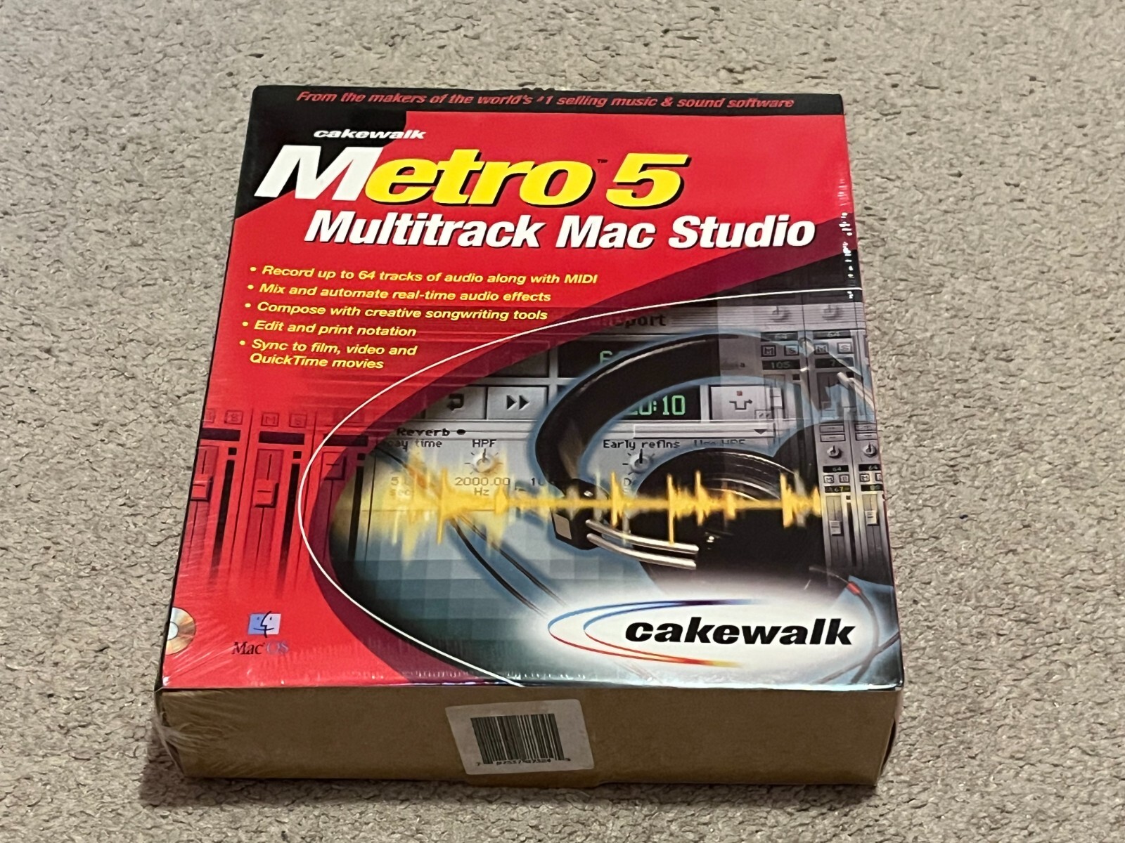 Cakewalk Metro 5 Multitrack MAC Studio Software New Sealed Vintage Rare