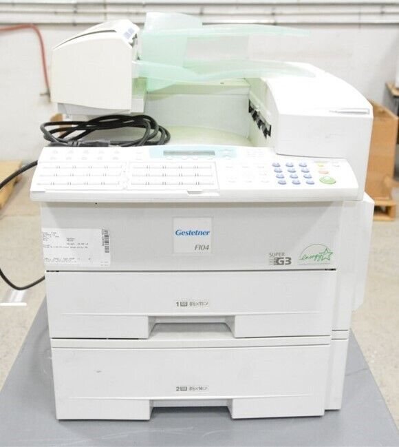 Gestetner F104 Faxstation Laser Printer SEE NOTES 