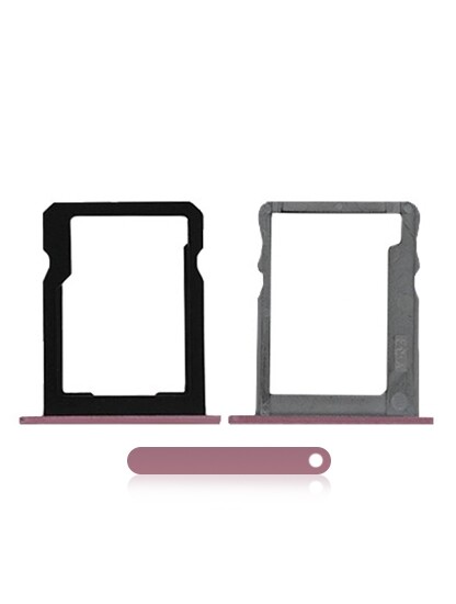 Replacement Sim Card + SD Card Tray Compatible For Huawei P7 (Pink)