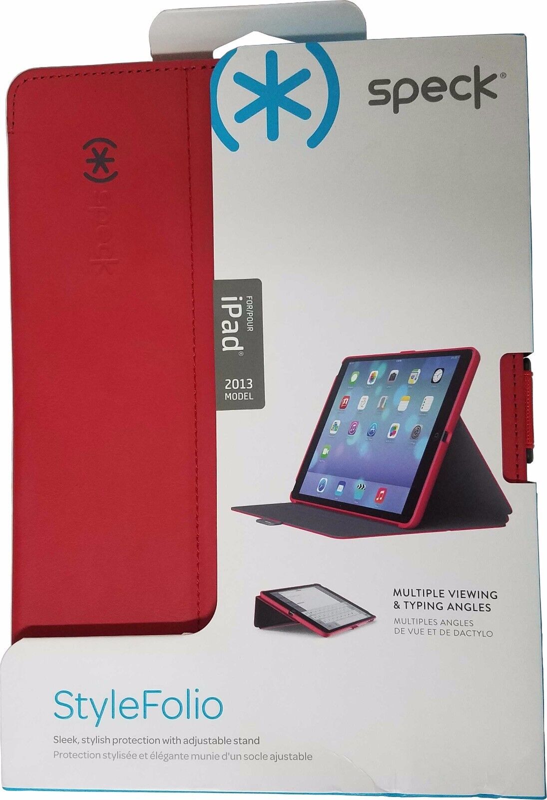 Speck StyleFolio Case Stand Apple iPad Air & iPad 5 Dark Poppy Red / Slate Grey