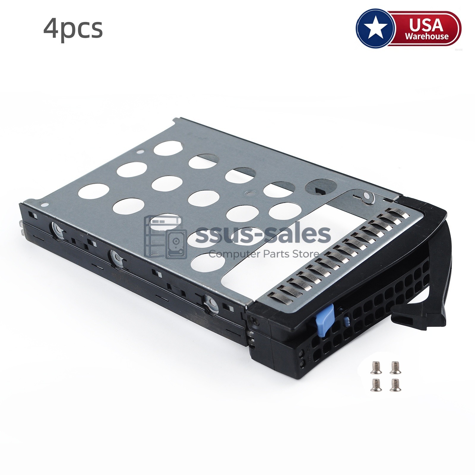 X4 3.5" Hard Drive Tray SC93301 MCP‑220‑00024 For Supermicro CSE‑815 CSE‑826