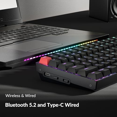 BLACK/BROWN SWITCH - KEYCHRON K4 96% LAYOUT QMK WIRELESS AND WIRED OPTIONS