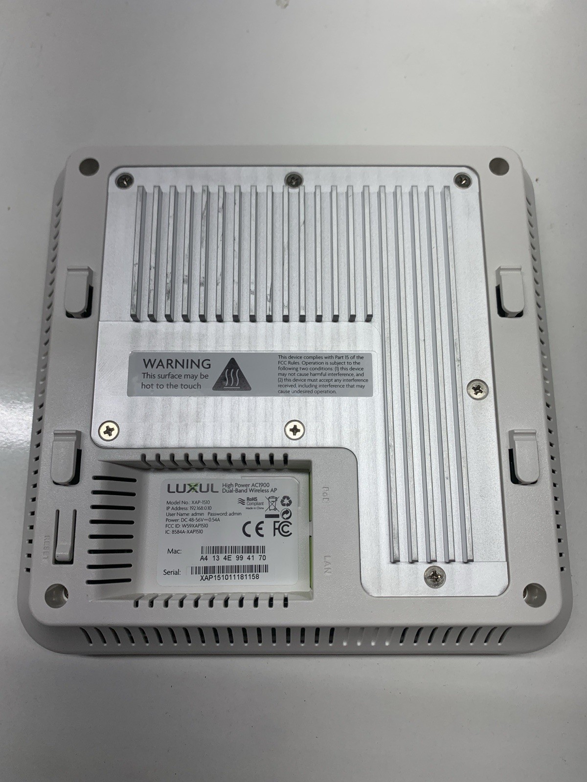 Luxul XAP-1510 High Power AC 1900Mbps PoE Wireless Dual-Band Access Point