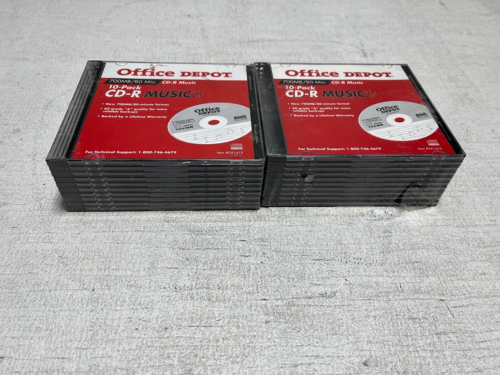 Office Depot 10-Pack CD-R Music Discs 700MB/80 Min