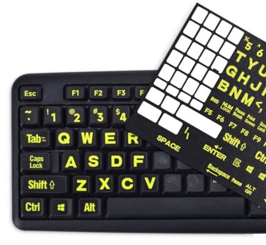 Universal English Large Lettering Keyboard Stickers for PC Computer Laptop