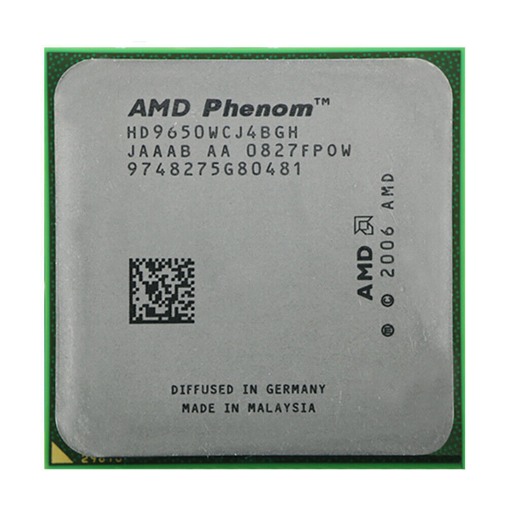 AMD Phenom X4 9650 CPU Quad-Core 2.3 GHz 2M 95W Socket AM2+ Processors