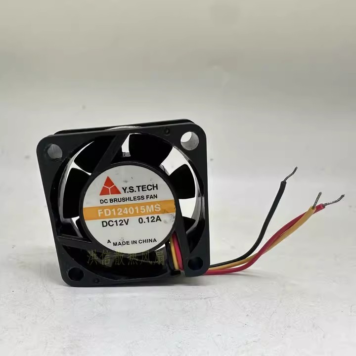 1PCS Genuine Y.S.TECH FD124015MS DC12V 0.12A 40x15mm 3-Wire Cooling Fan