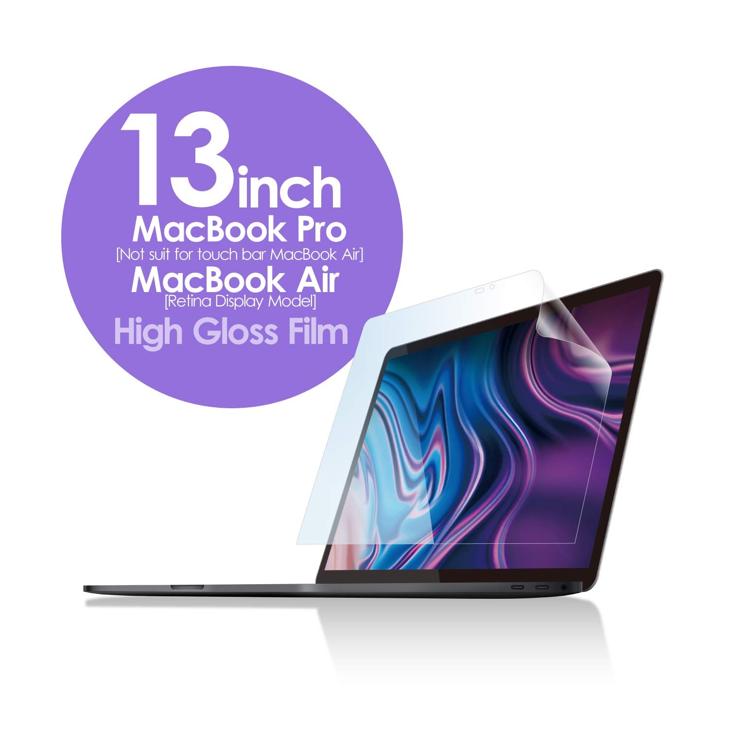 ELECOM Screen Protector for MacBook Air 13 inch 2020 M1 Glossy Japan Import