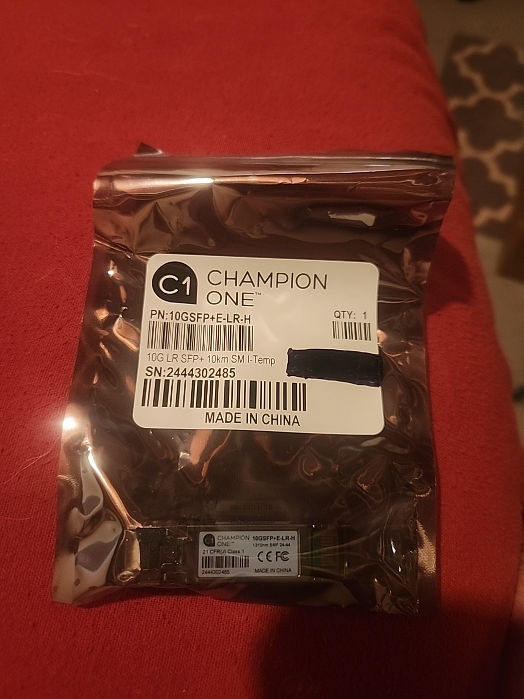 10G LR SFP+ 10km SM I-Temp