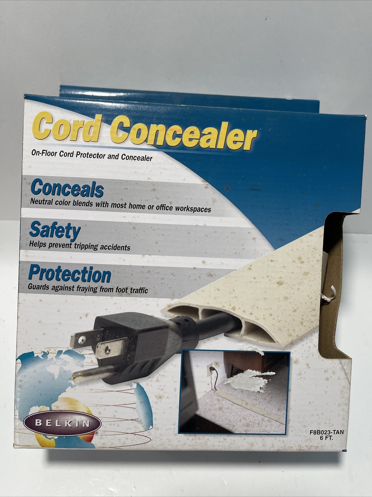 Belkin 6ft On-Floor Cord Protector and Concealer
