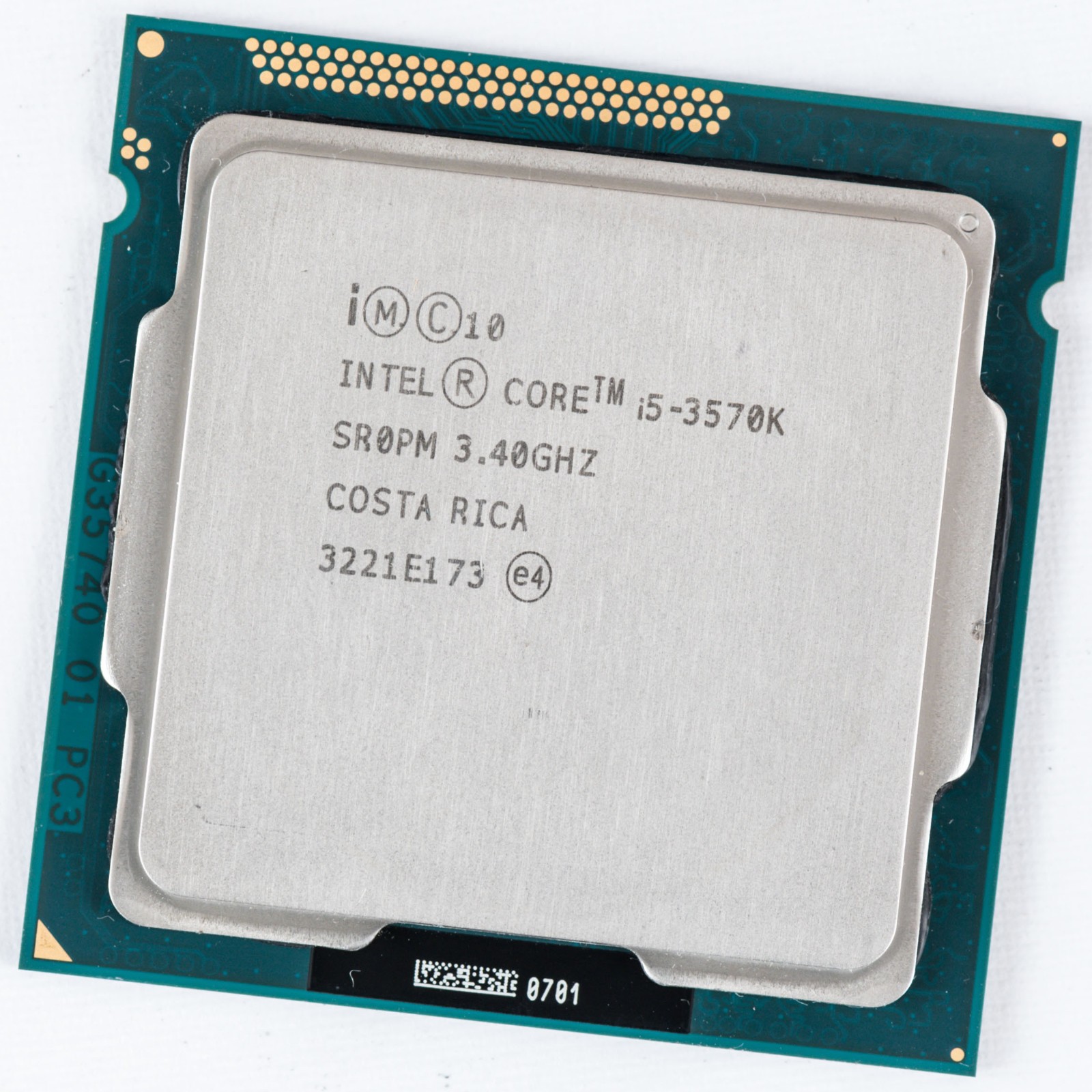 Intel Core i5-3570K SR0PM LGA1155 3.4GHz Quad Core Processor 77W Unlocked