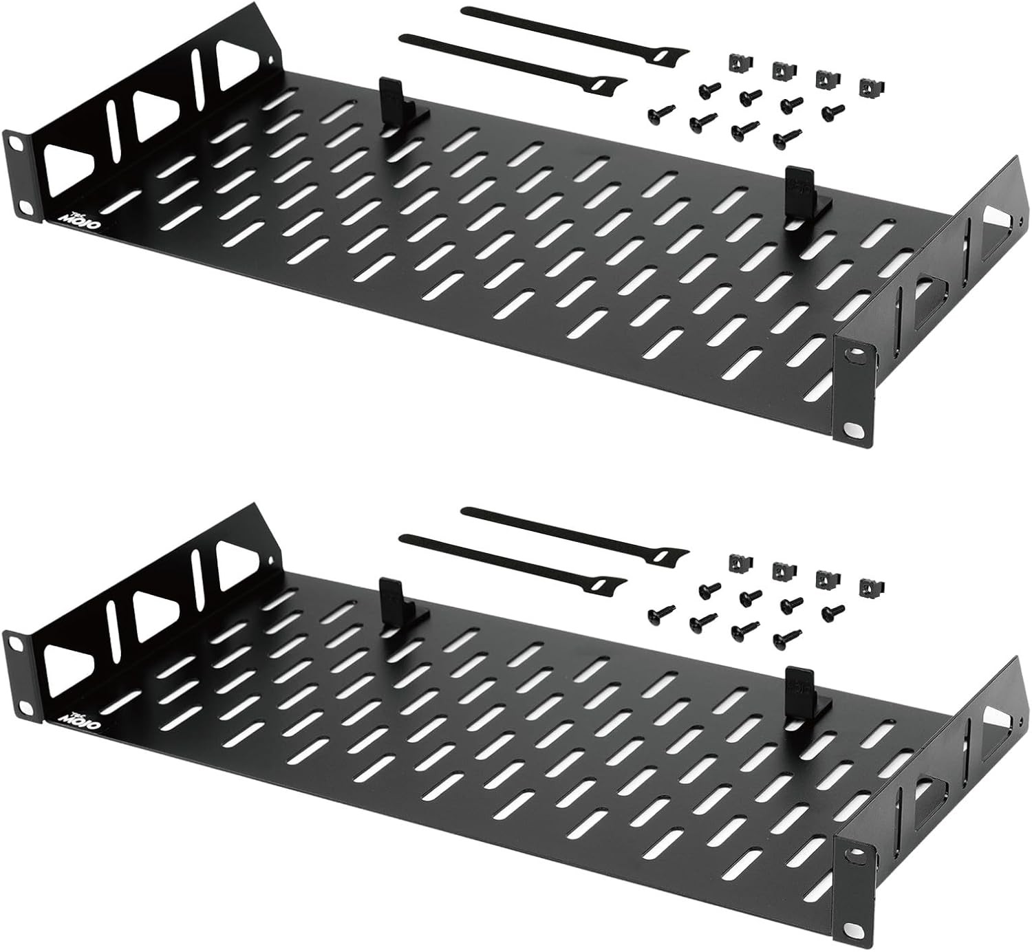 Tecmojo 1U Rack Shelf,19 inch Shelf 8 Depth,Rack 8 in/2pack, 