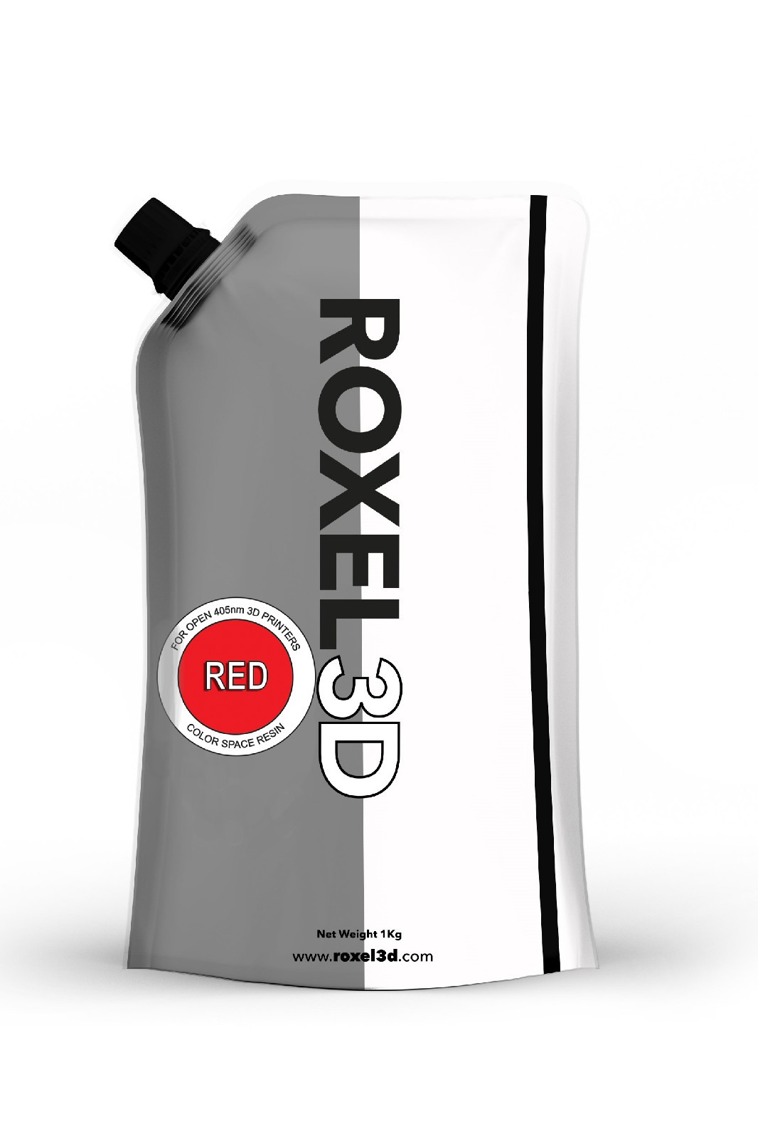 ROXEL3D 1KG RED 3D PRINTING RESIN FOR 405nm MSLA/LCD/DLP 4k + OPEN PRINTERS