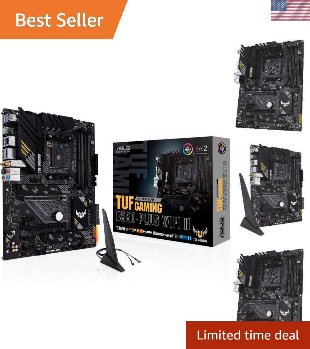 Durable TUF Gaming B550-PLUS II: 128 GB RAM Support & Optimal Cooling Solutions