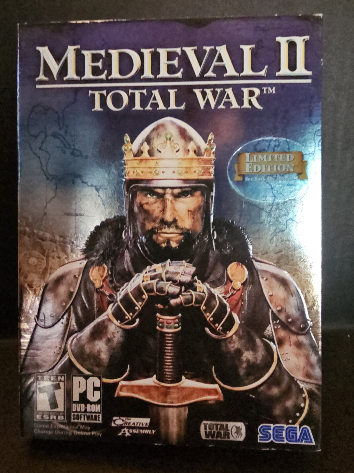 Medieval II Total War Limited Gamestop Edition CIB Soundtrack World Map PC DVD
