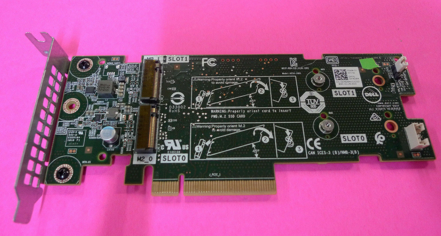 GENUINE Dell PCI 2x M.2 Slots BOSS-S1 Storage Adapter Card Low Profile K4D64