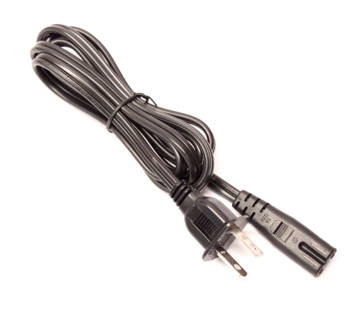 5FT 2 Prong Figure 8 AC Power Cord Cable Plug for PS3 Slim Dell Laptop Adapter 