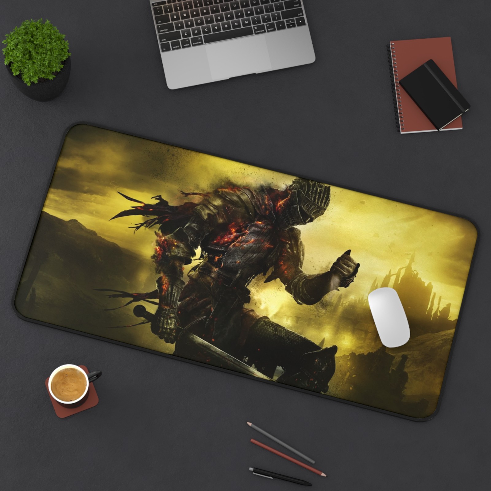 Dark Souls 3 (Souls Of Cinder) Desk Mat | Dark Fantasy Gaming Mousepad