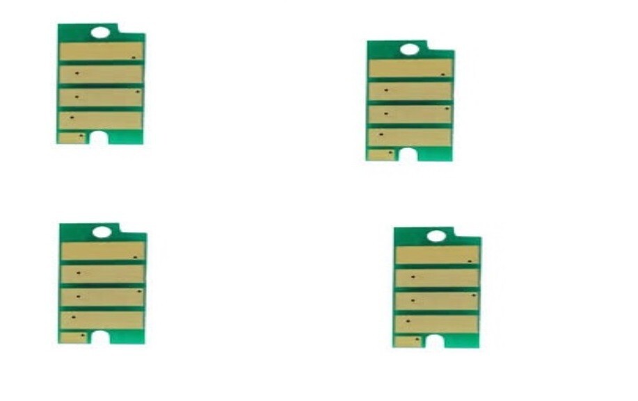 4 x TONER CHIP FOR WORKCENTRE 6655 METERED / PART # (2752-53-54-55) (C-Y-M-K)