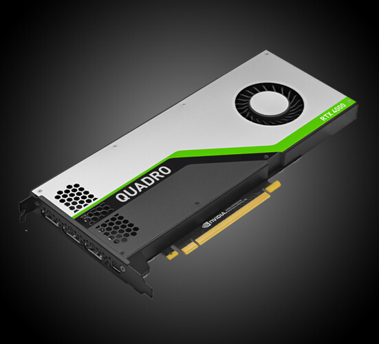 Nvidia Quadro RTX 4000, 8GB GDDR6, 3x DP, USB-C (PNY VCQRTX4000-PB)
