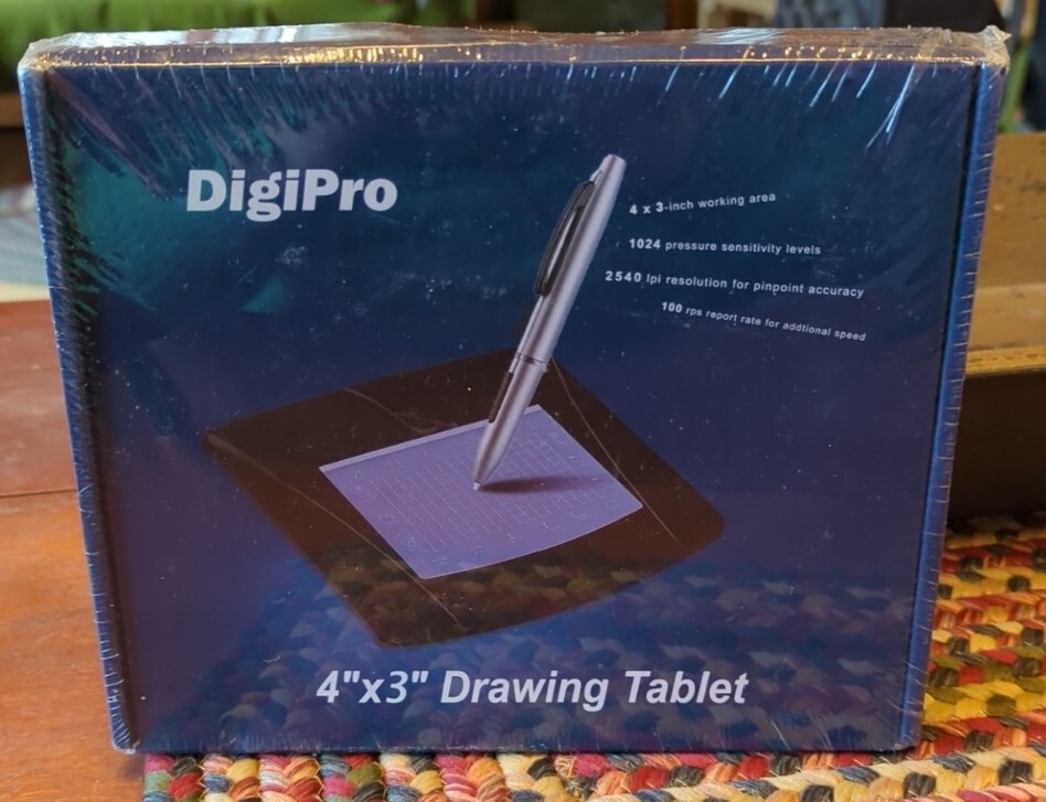 DigiPro Drawing Tablet 4" x 3" MSN Handwriting Pen Brand New Factory Sealed