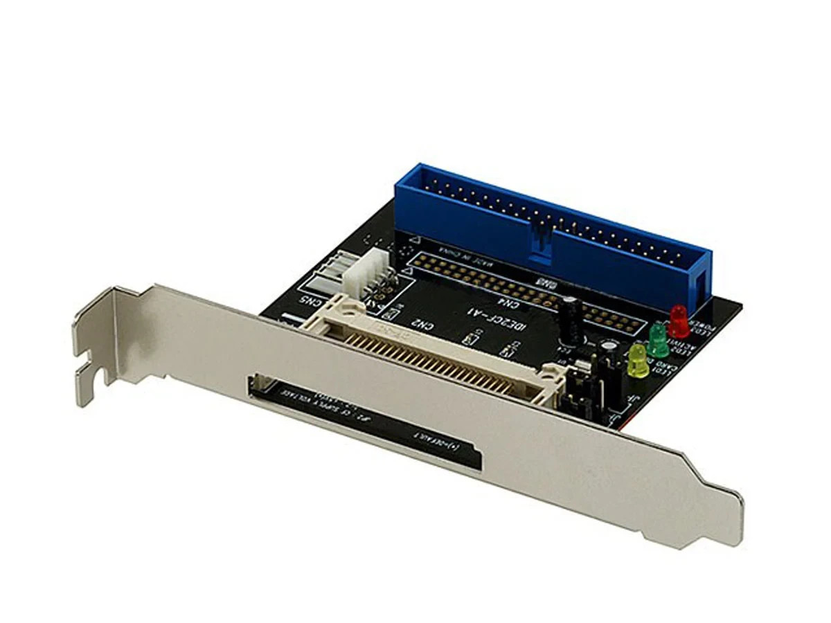 IDE to CompactFlash CF Adapter with Rear PCI Slot Bracket Vintage PC