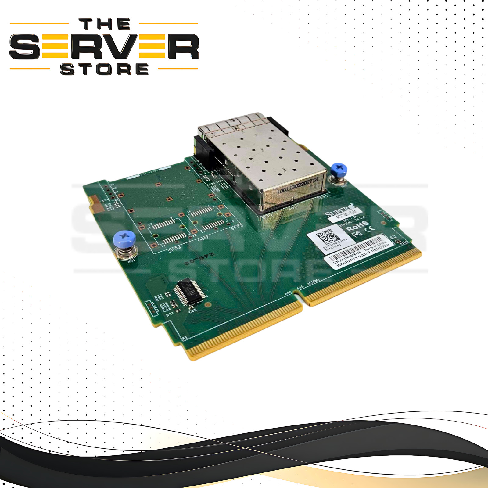 Supermicro interface card Rev:1.00 2-port SFP+ AOC-ML-2SM